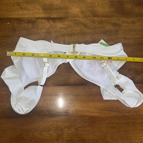 Lilly Pulitzer White Bikini Set ruffles and ties - Picture 10 of 10